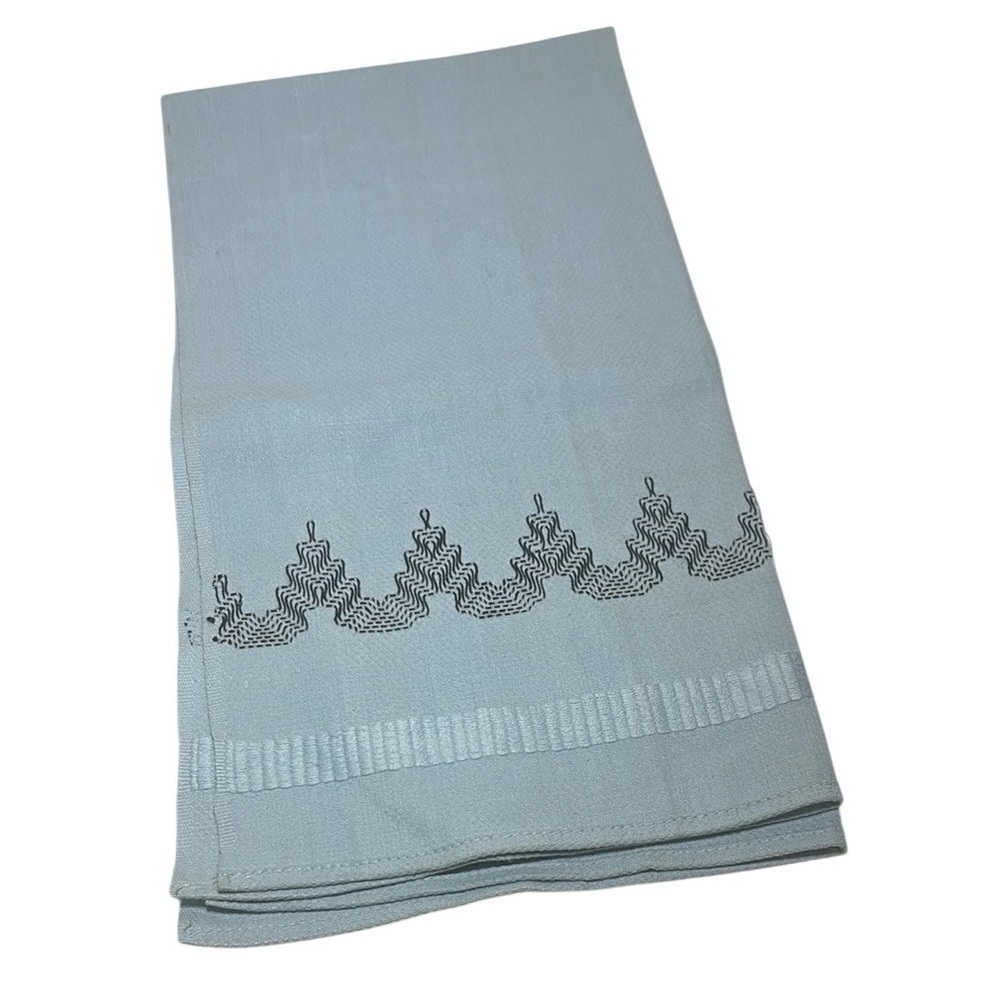 Fieldcrest Blue Hand Towel with Embroidery